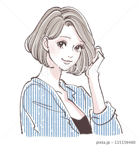 女性・女の子のイラスト素材 女性・女の子のイラスト素材 115156480