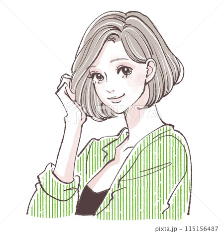 女性・女の子のイラスト素材 115156487