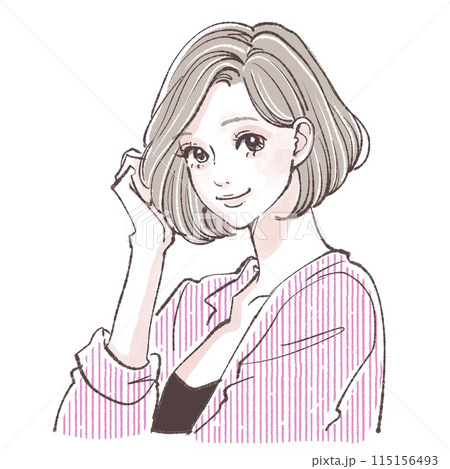 女性・女の子のイラスト素材 女性・女の子のイラスト素材 115156493