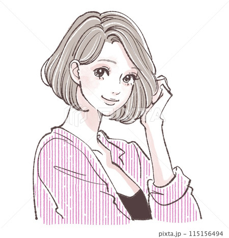 女性・女の子のイラスト素材 女性・女の子のイラスト素材 115156494