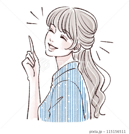 女性・女の子のイラスト素材 115156511