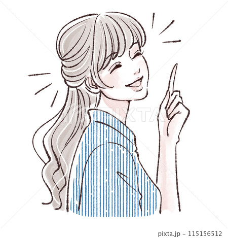 女性・女の子のイラスト素材 115156512
