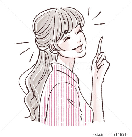 女性・女の子のイラスト素材 115156513