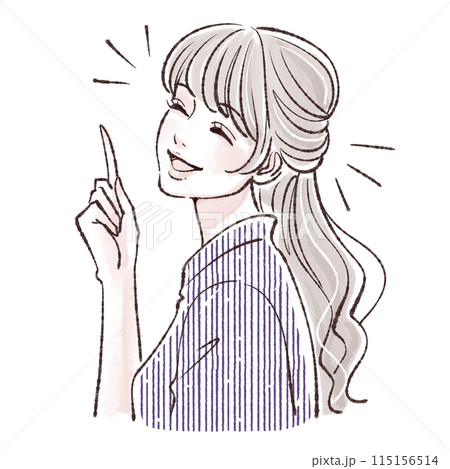 女性・女の子のイラスト素材 115156514