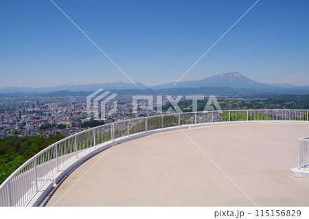 盛岡の風景 鹿島精一記念展望台から盛岡市街地を一望 盛岡の風景 鹿島精一記念展望台から盛岡市街地を一望 115156829