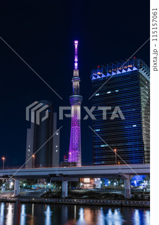 東京浅草からの夜景 115157061