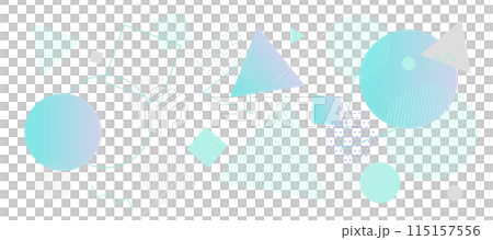 A refreshing geometric pattern background illustration that evokes summer 115157556