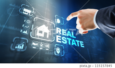 Real estate concept. Buying real estate for business or life 115157845