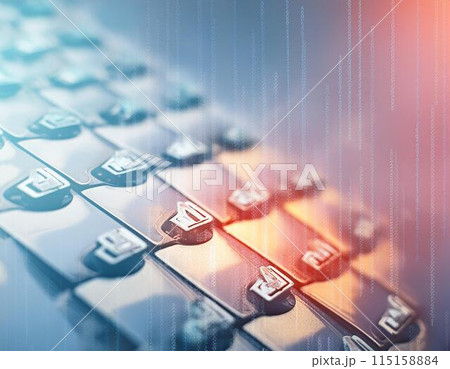 サイバー空間のイメージ サイバー空間のイメージ 115158884