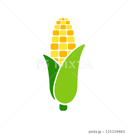 とうもろこし・コーン ベクターアイコンイラスト とうもろこし・コーン ベクターアイコンイラスト 115159463