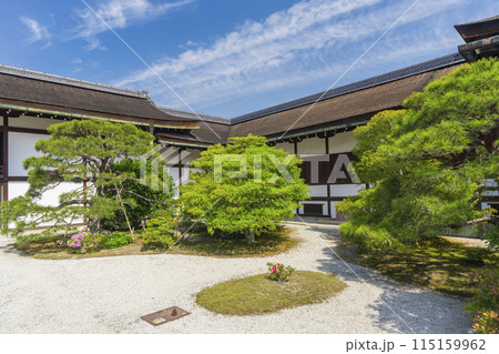 京都御所　清涼殿へ向かうところにある庭園 115159962