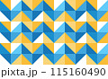 Abstract geometric background, triangles, bright colors, Scandinavian style. Seamless pattern, vector illustration, print for fabric. 115160490