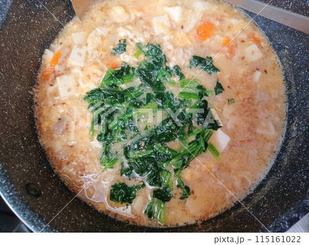 家庭の豆腐入りのおじや 115161022