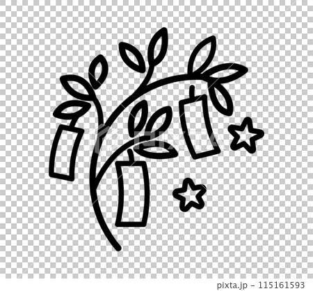 Simple Tanabata illustration 115161593