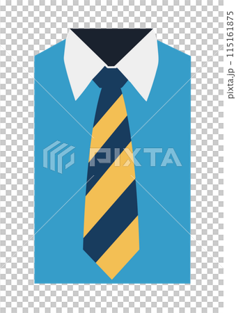 Blue dress shirt and tie Blue dress shirt and tie 115161875