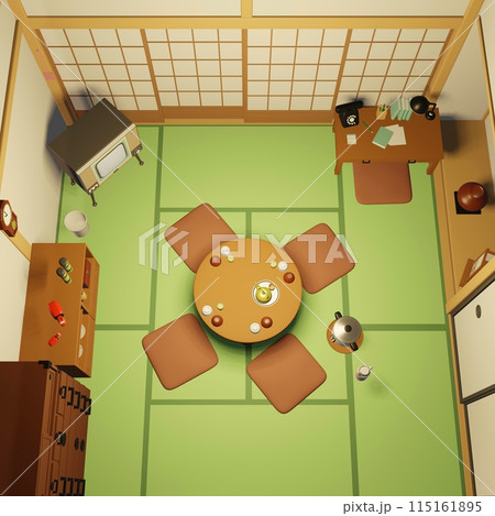 昭和レトロな部屋のイラスト 115161895