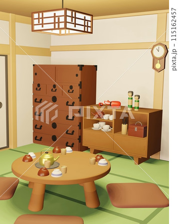 昭和レトロな部屋のイラストのイラスト素材 [115162457] - PIXTA
