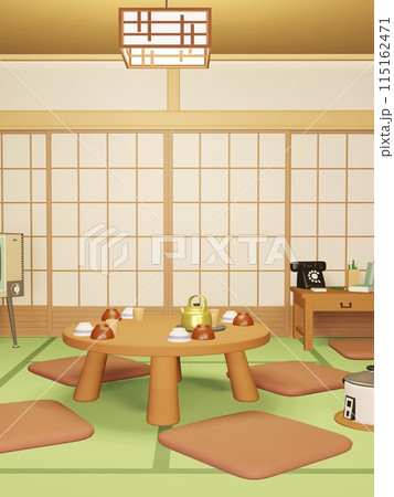 昭和レトロな部屋のイラスト 昭和レトロな部屋のイラスト 115162471