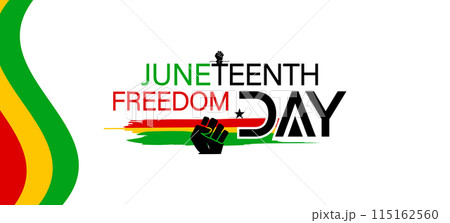 True Captivating Beautiful And Stunning Vector Design for Juneteenth Freedom Day Celebration 115162560