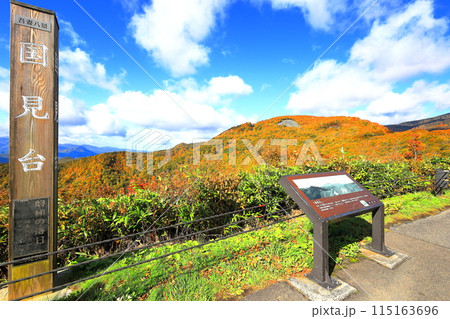 磐梯吾妻スカイライン 国見台の紅葉/福島県福島市 磐梯吾妻スカイライン 国見台の紅葉/福島県福島市 115163696