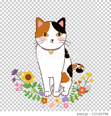 vector set of cute cat cartoon 115163796
