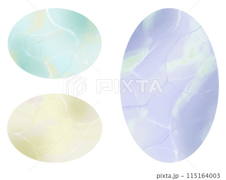 水彩風の抽象的な円形のフレーム 115164003