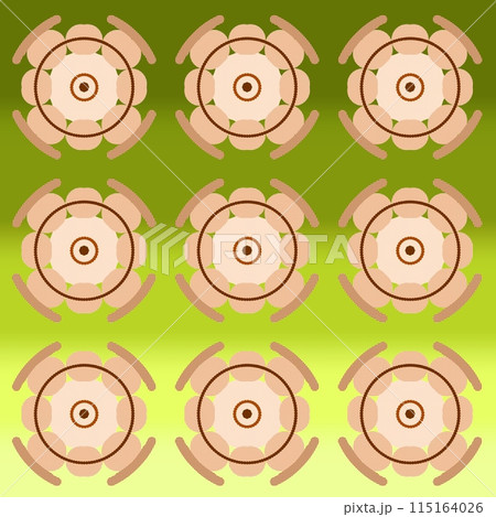 set of circular buttons 115164026