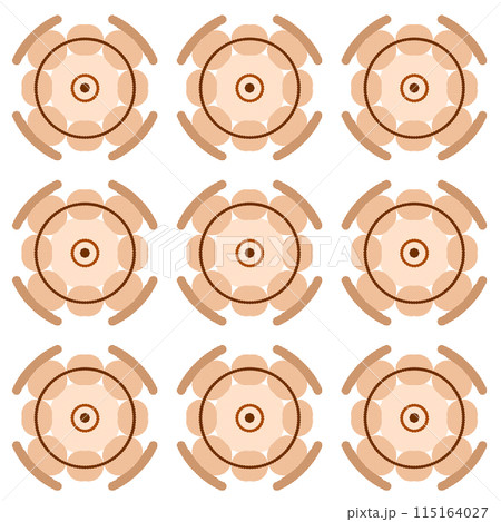 gear wheels set in flat icon with long shadow 115164027