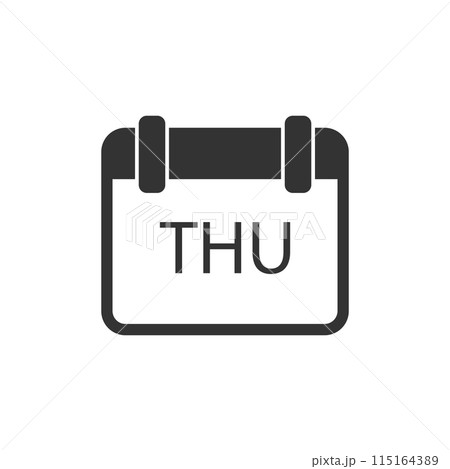Calendar icon flat 115164389
