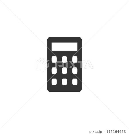 Calculator icon flat 115164438