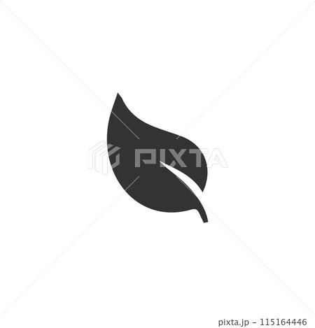Leaf icon flat Leaf icon flat 115164446