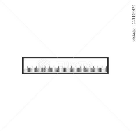 Ruler icon flat 115164474