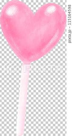 Cute coquette heart shaped lollipop 115164598
