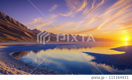 salt lake sunset 115164931