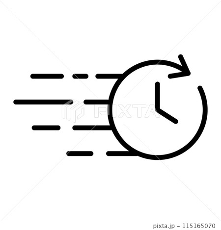 時間が早く経過していることを示すアイコン。 時間が早く経過していることを示すアイコン。 115165070
