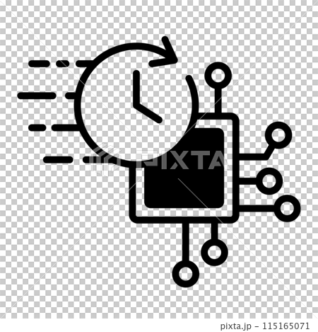 IT の急速な変化を示すアイコン。 IT の急速な変化を示すアイコン。 115165071