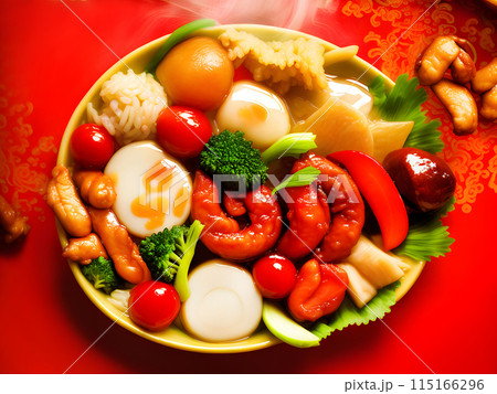 Oriental spicy food 115166296