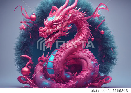 3d character dragon bright colors print for clothes, stationery. 3d character dragon bright colors print for clothes, stationery. 115166848