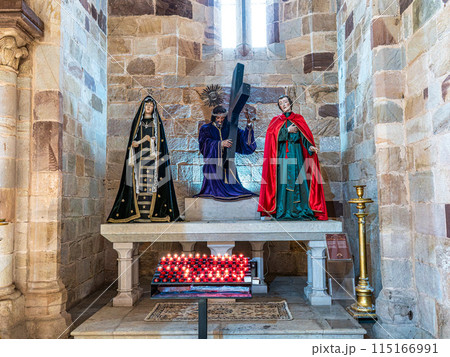 Interior of Catedral da Se, Se Cathedral at Silves, Portugal. 115166991