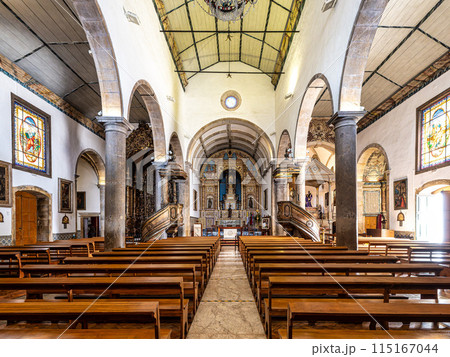 Interior of Sao Pedro church, Igreja de Sao Pedro in Faro, Portugal. Interior of Sao Pedro church, Igreja de Sao Pedro in Faro, Portugal. 115167044