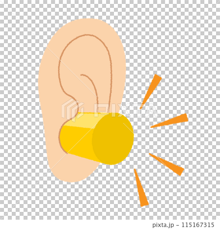 Illustration of earplugs 115167315