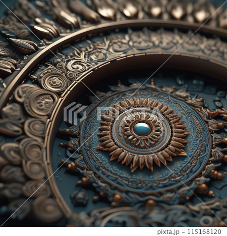 Vintage copper mandala Vintage copper mandala 115168120