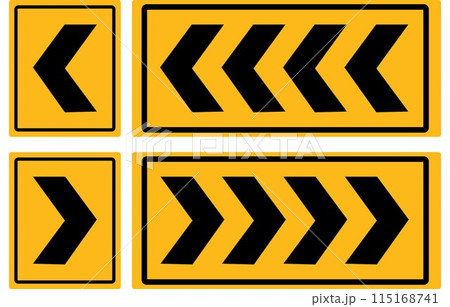 traffic sign, Cautionary Curve marker traffic sign, Cautionary Curve marker 115168741