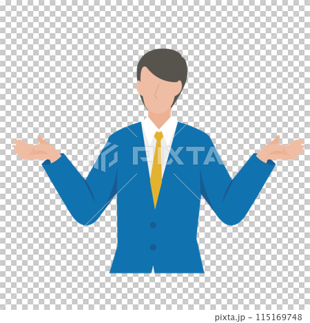 比較検討をする男性のビジネスパーソン 比較検討をする男性のビジネスパーソン 115169748