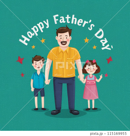 Happy Father's Day Design, template cover, banner, illustration Celebration 115169955