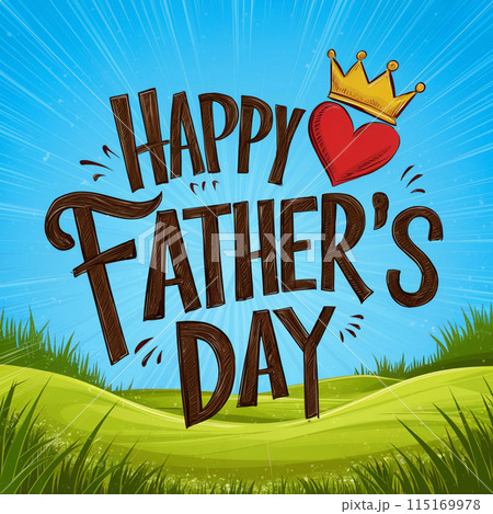 Happy Father's Day Design, template cover, banner, illustration Celebration Happy Father's Day Design, template cover, banner, illustration Celebration 115169978