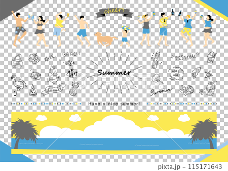 人們享受夏天 115171643