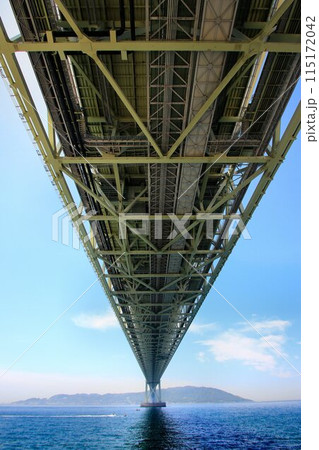 全長3,911 m・中央支間1,991 m!! 完成時は世界最長の吊橋…  パールブリッジこと【明】 115172042