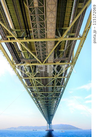 全長3,911 m・中央支間1,991 m!! 完成時は世界最長の吊橋…  パールブリッジこと【明】 115172069