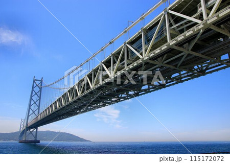 全長3,911 m・中央支間1,991 m!! 完成時は世界最長の吊橋…  パールブリッジこと【明】 115172072